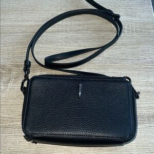 Thacker Leather Black Crossbody Bag NWOT
